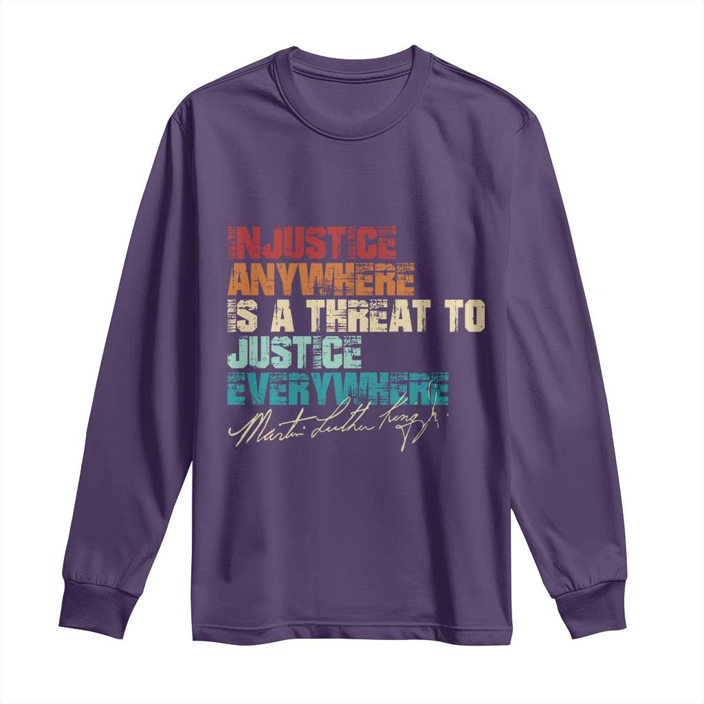 Martin Luther King Jr. Long Sleeve Shirt Vintage Inspirational Quote MLK Day Black History Month