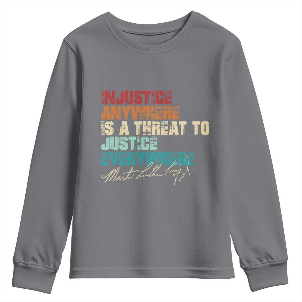 Martin Luther King Jr. Youth Sweatshirt Vintage Inspirational Quote MLK Day Black History Month