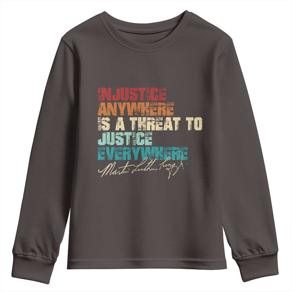Martin Luther King Jr. Youth Sweatshirt Vintage Inspirational Quote MLK Day Black History Month