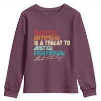 Martin Luther King Jr. Youth Sweatshirt Vintage Inspirational Quote MLK Day Black History Month