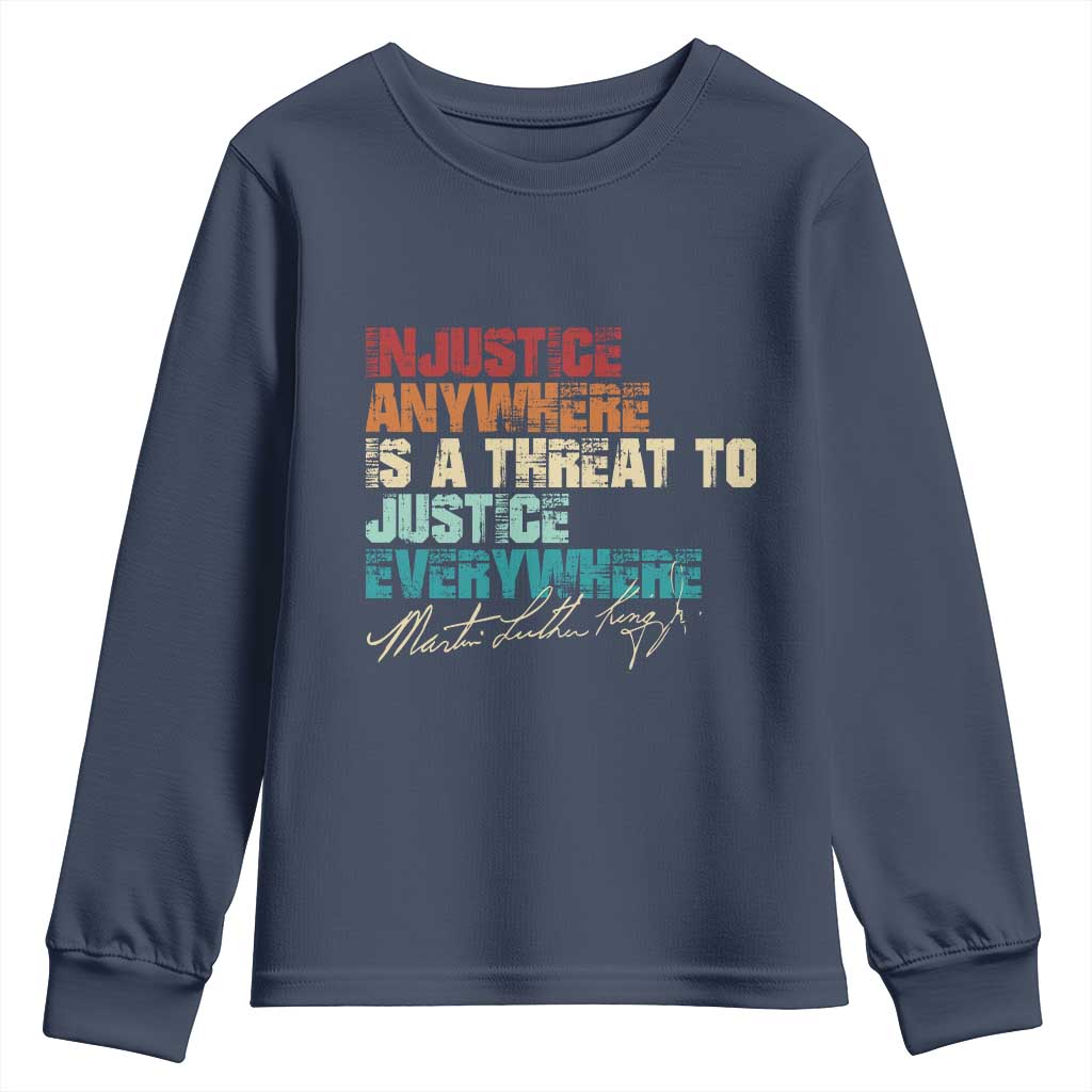 Martin Luther King Jr. Youth Sweatshirt Vintage Inspirational Quote MLK Day Black History Month