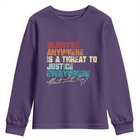 Martin Luther King Jr. Youth Sweatshirt Vintage Inspirational Quote MLK Day Black History Month