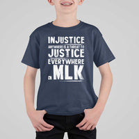 Martin Luther King Jr. T Shirt For Kid Inspirational Quote MLK Day Black History Month