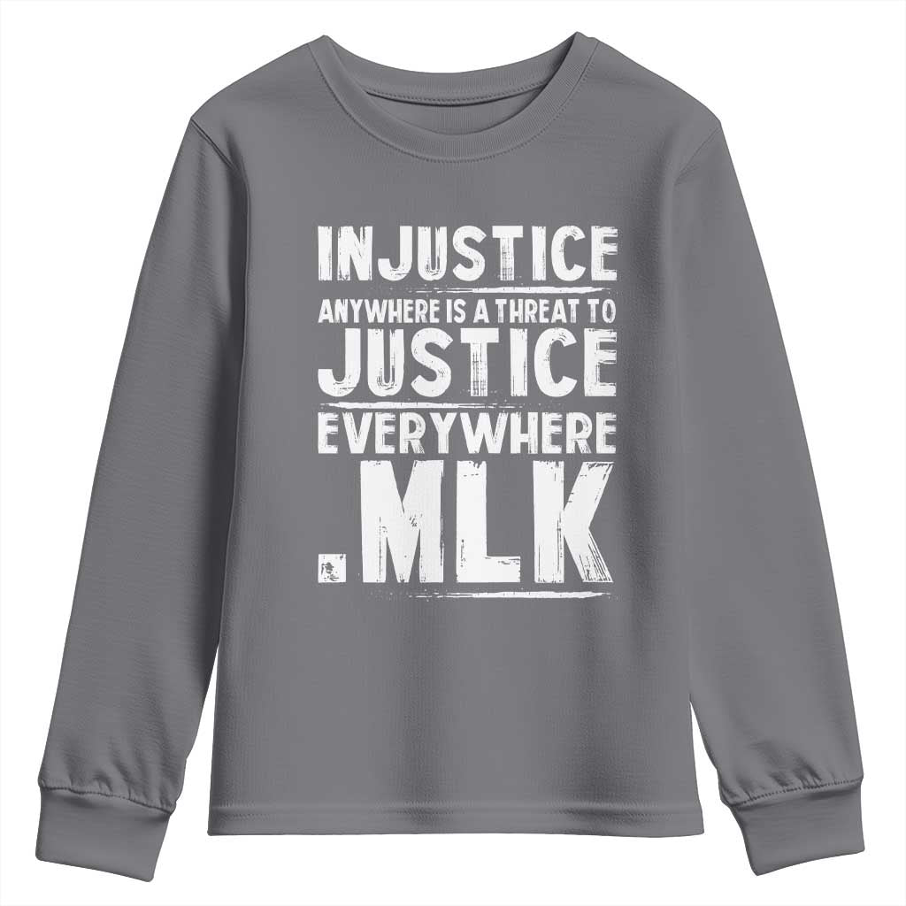 Martin Luther King Jr. Youth Sweatshirt Inspirational Quote MLK Day Black History Month