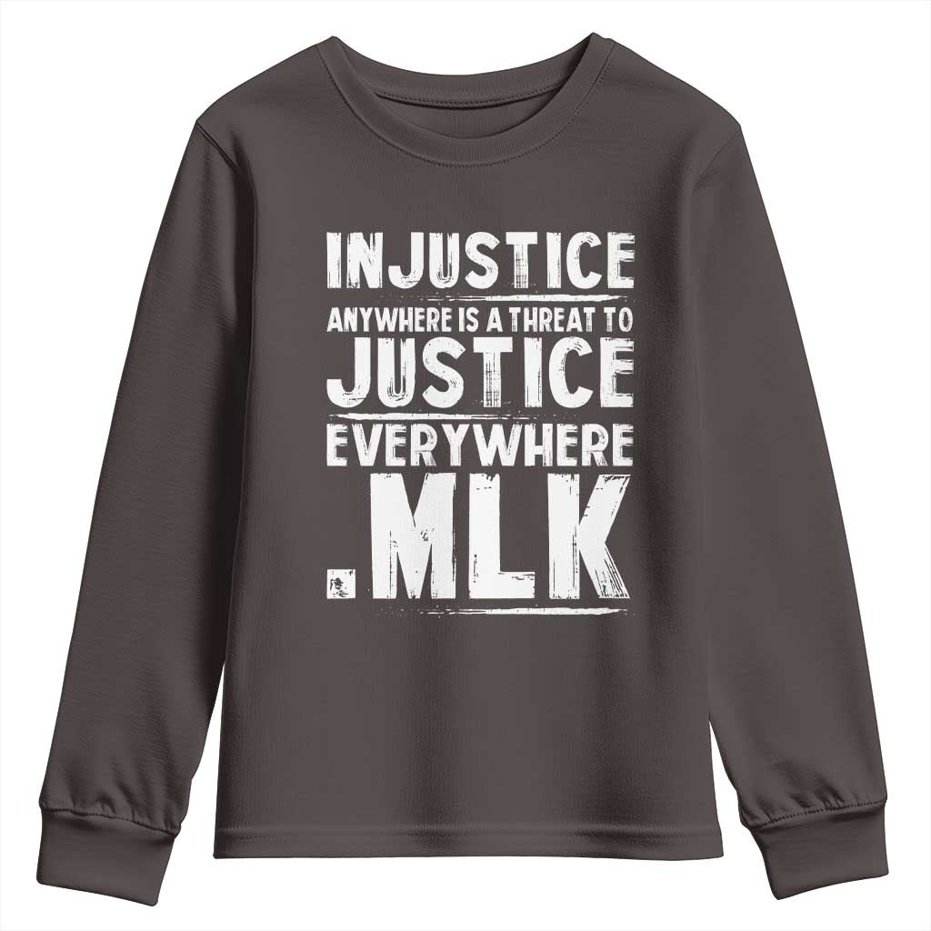 Martin Luther King Jr. Youth Sweatshirt Inspirational Quote MLK Day Black History Month