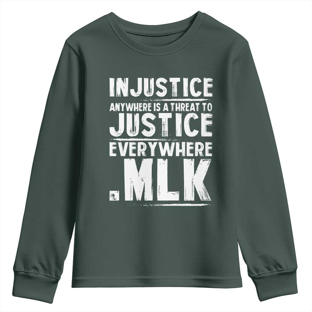 Martin Luther King Jr. Youth Sweatshirt Inspirational Quote MLK Day Black History Month