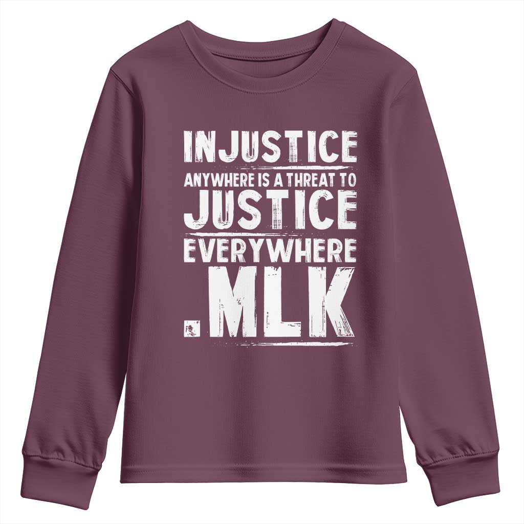 Martin Luther King Jr. Youth Sweatshirt Inspirational Quote MLK Day Black History Month