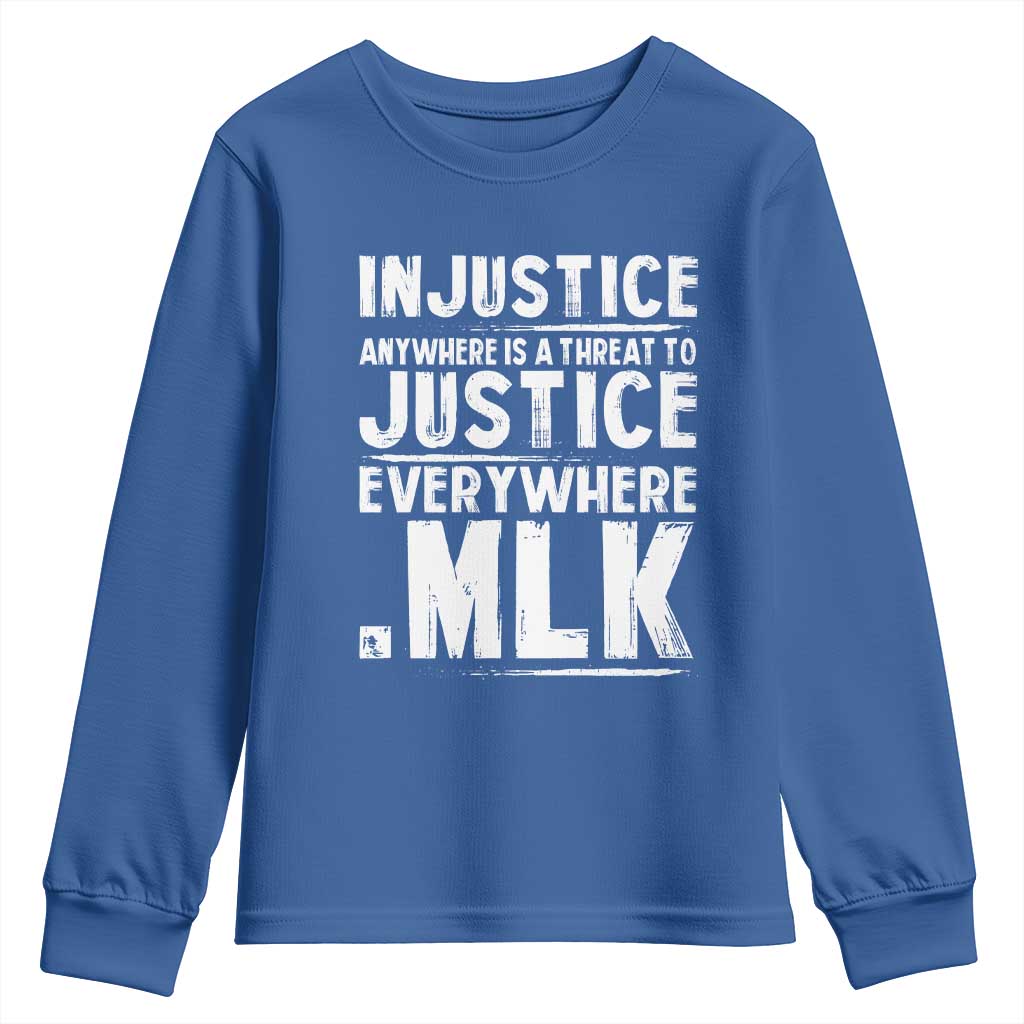 Martin Luther King Jr. Youth Sweatshirt Inspirational Quote MLK Day Black History Month