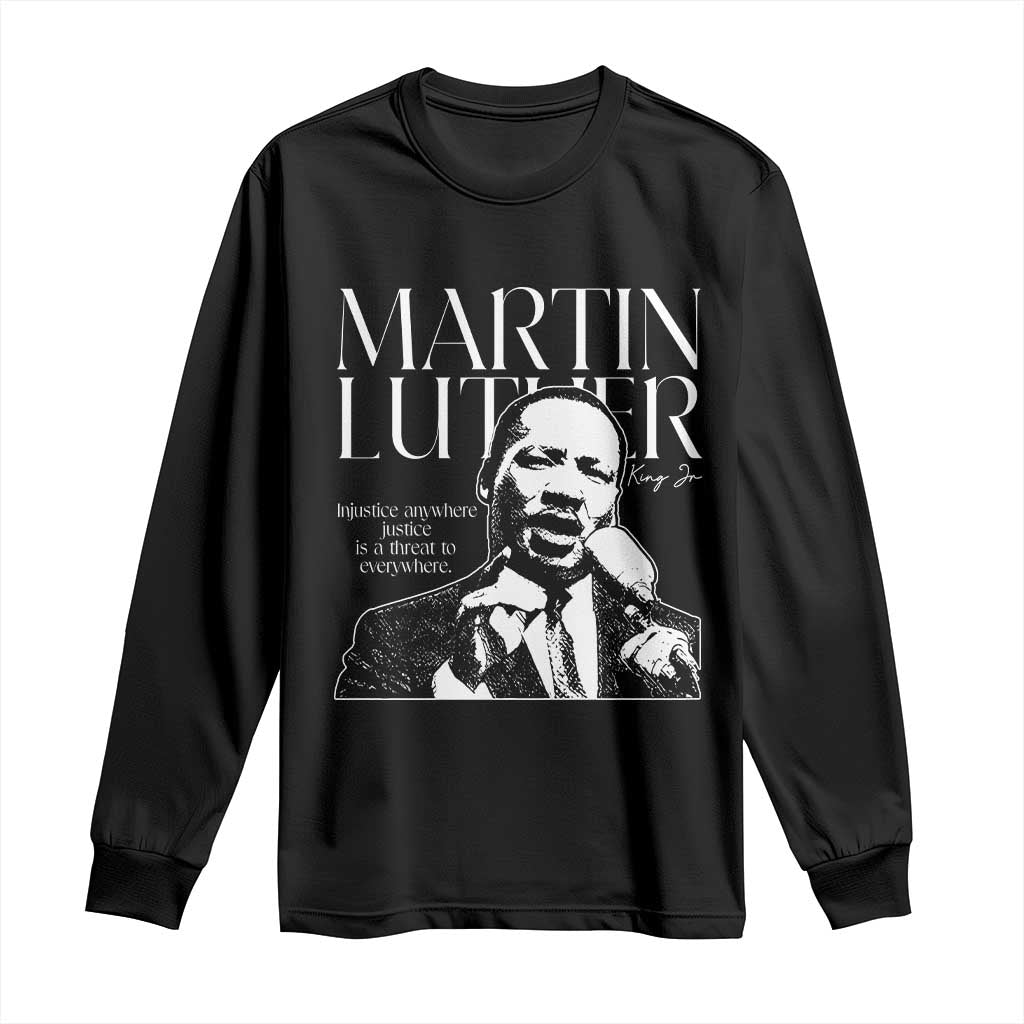 Martin Luther King Jr. Long Sleeve Shirt MLK Day Black History Month Inspirational Quote