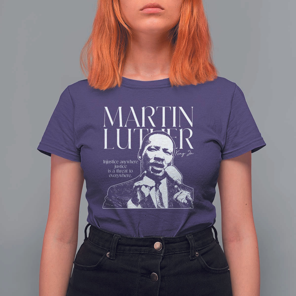 Martin Luther King Jr. T Shirt For Women MLK Day Black History Month Inspirational Quote