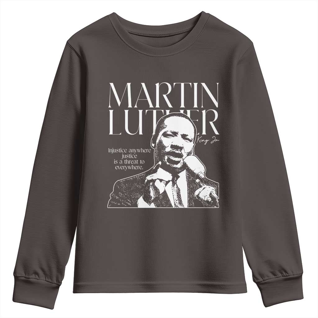 Martin Luther King Jr. Youth Sweatshirt MLK Day Black History Month Inspirational Quote