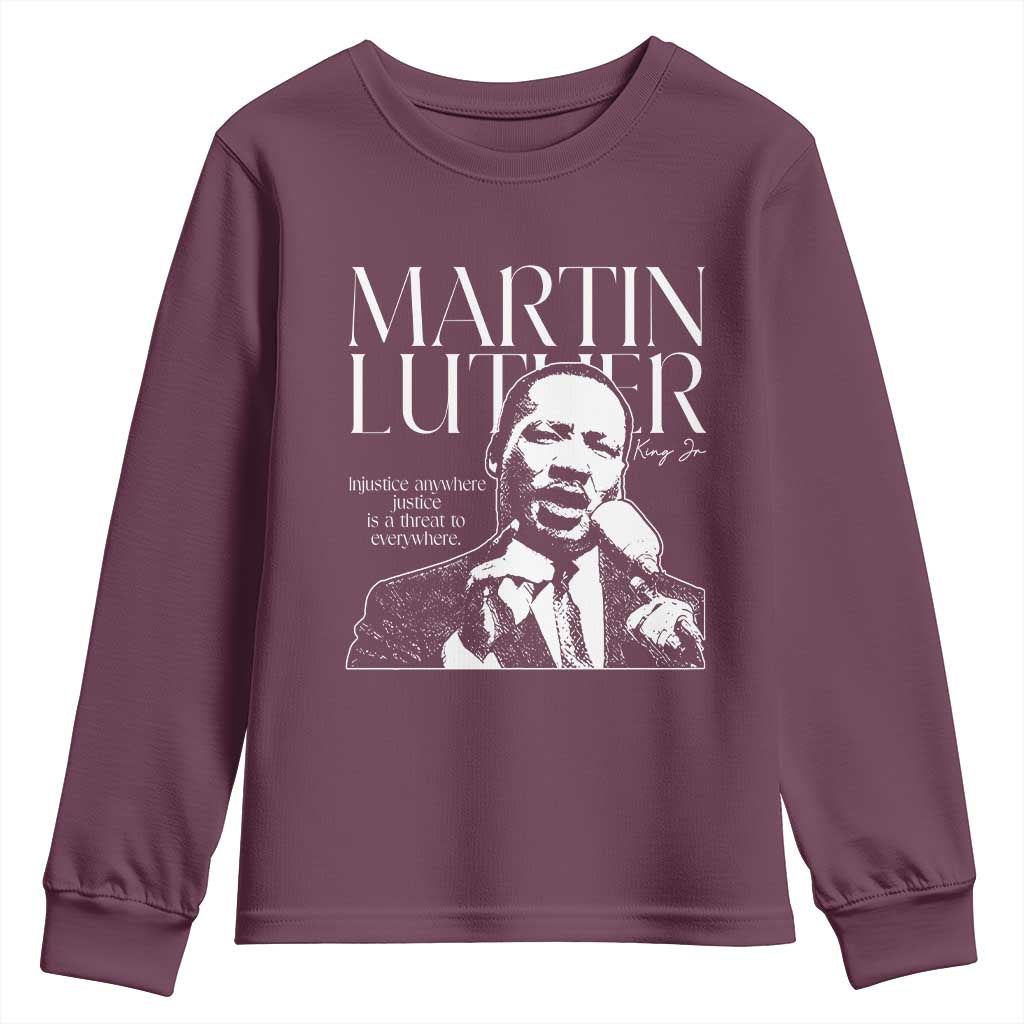 Martin Luther King Jr. Youth Sweatshirt MLK Day Black History Month Inspirational Quote