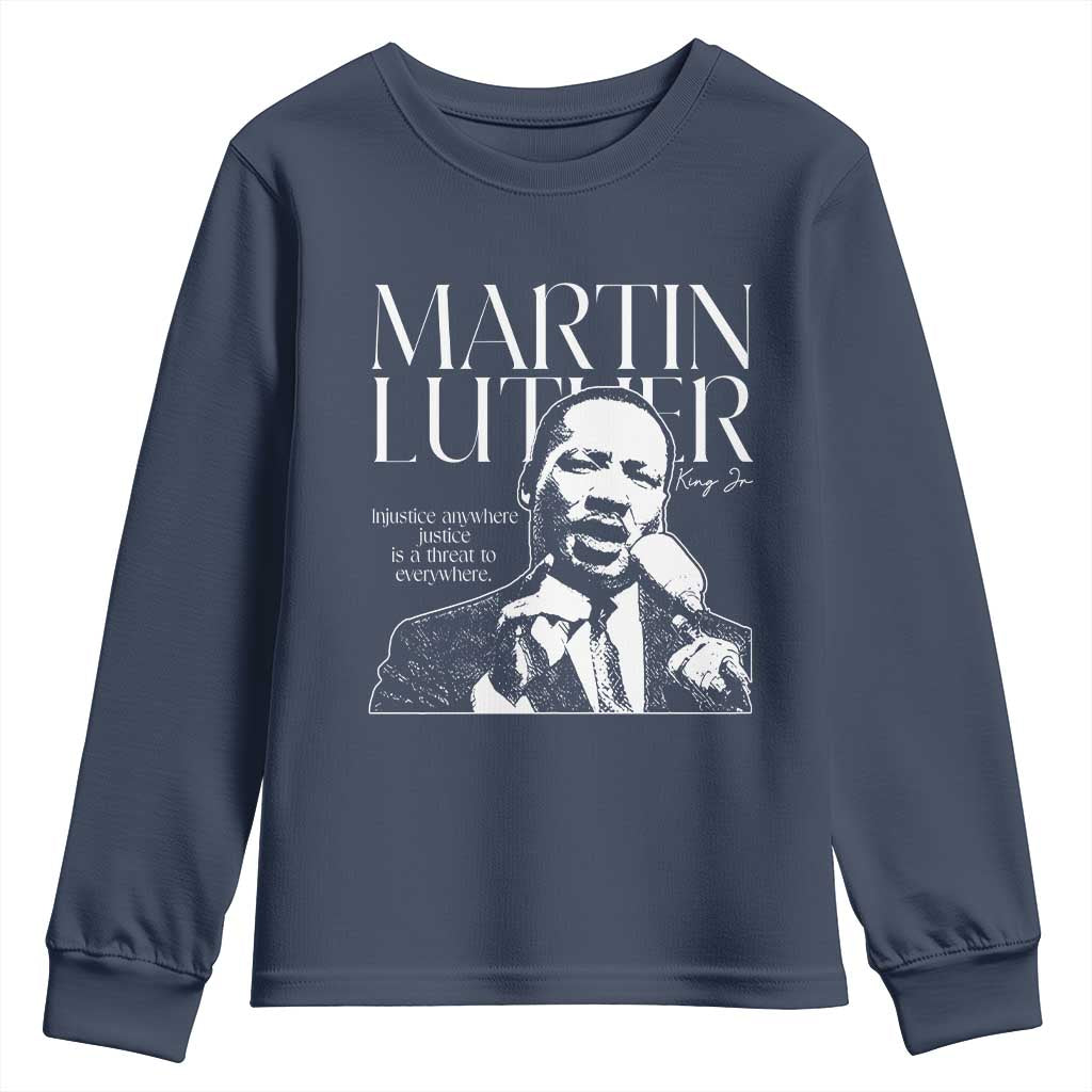 Martin Luther King Jr. Youth Sweatshirt MLK Day Black History Month Inspirational Quote