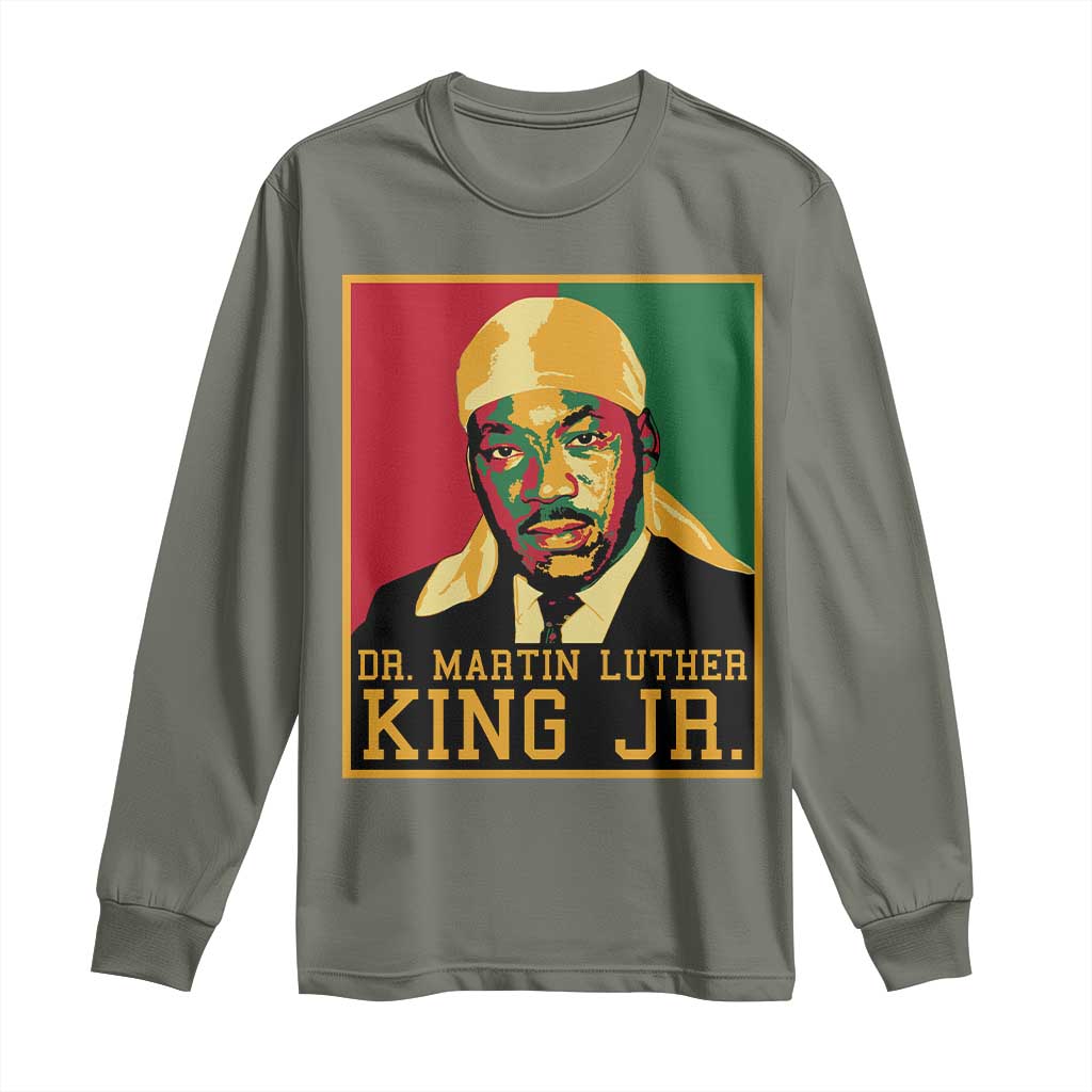 Martin Luther King Long Sleeve Shirt Retro MLK Day