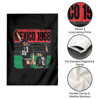 Black Power Salute 1968 Garden Flag Black History Month Civil Rights Movement - Wonder Print Shop