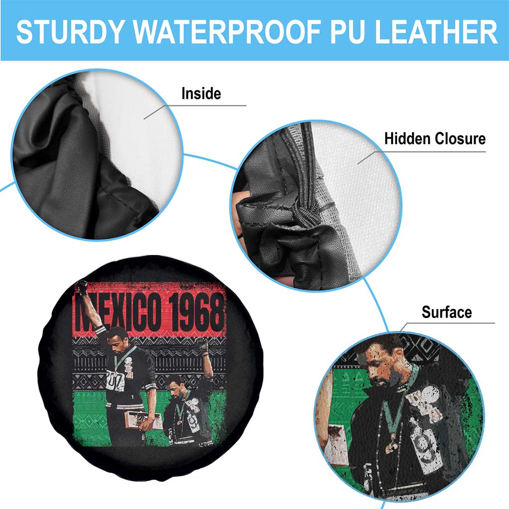 Black Power Salute 1968 Spare Tire Cover Black History Month Civil Rights Movement - Wonder Print Shop