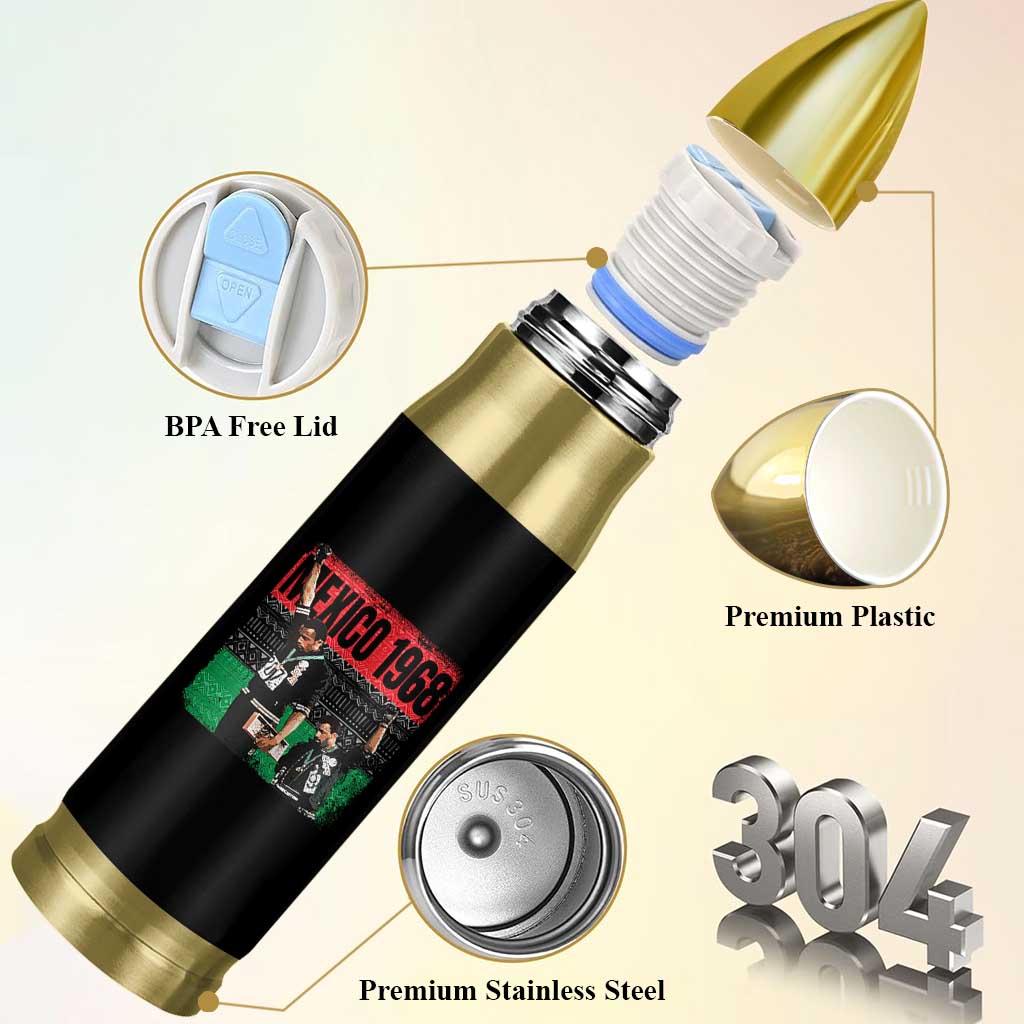 Black Power Salute 1968 Bullet Tumbler Black History Month Civil Rights Movement - Wonder Print Shop