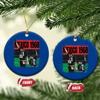 Black Power Salute 1968 Ceramic Ornament Black History Month Civil Rights Movement - Wonder Print Shop