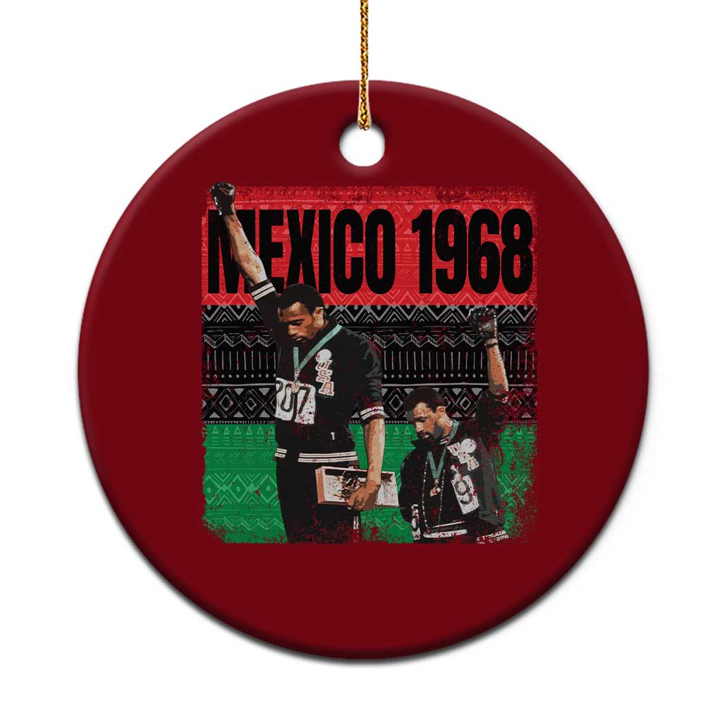 Black Power Salute 1968 Ceramic Ornament Black History Month Civil Rights Movement - Wonder Print Shop
