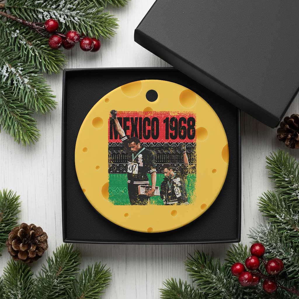 Black Power Salute 1968 Ceramic Ornament Black History Month Civil Rights Movement - Wonder Print Shop