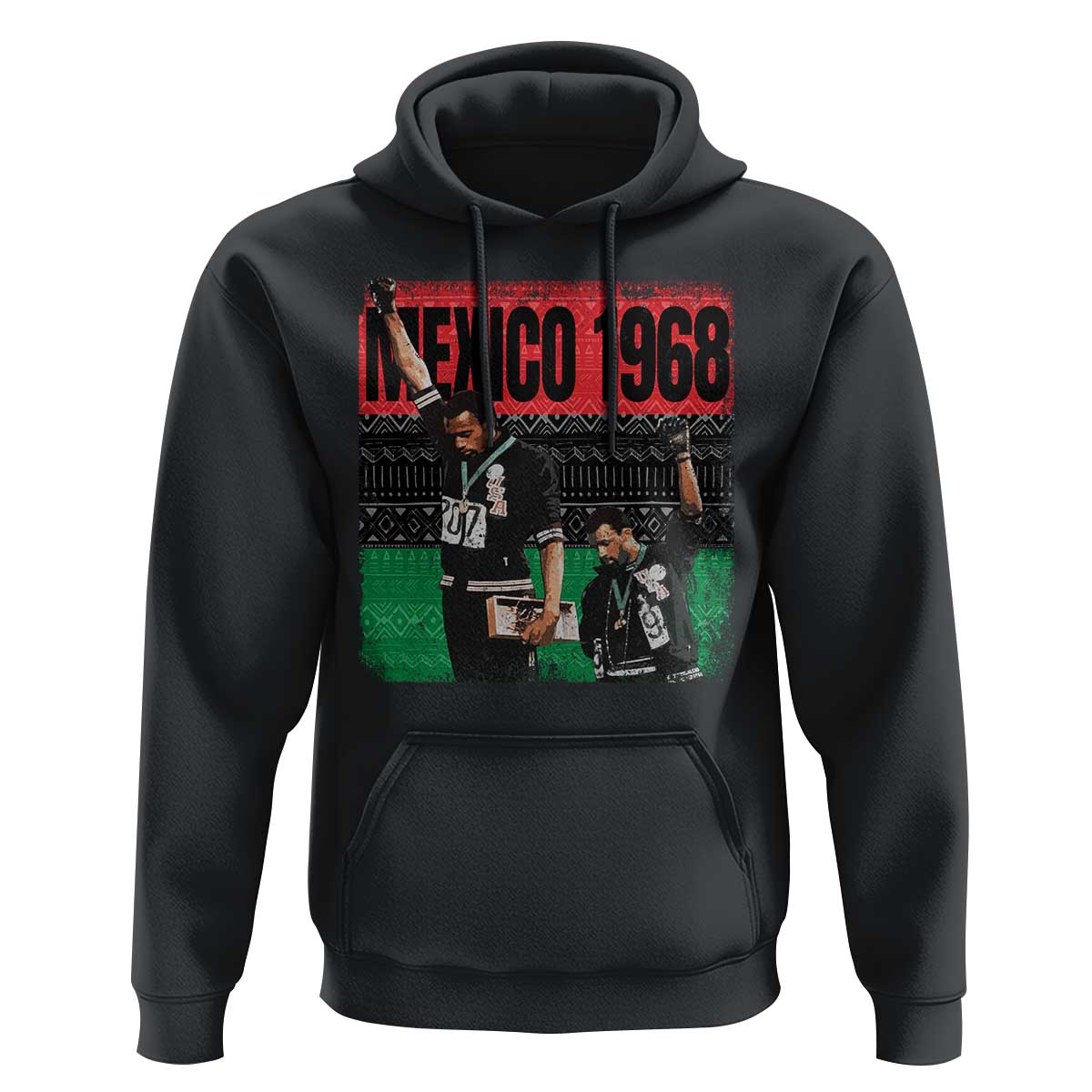 Black Power Salute 1968 Hoodie Black History Month Civil Rights Movement - Wonder Print Shop