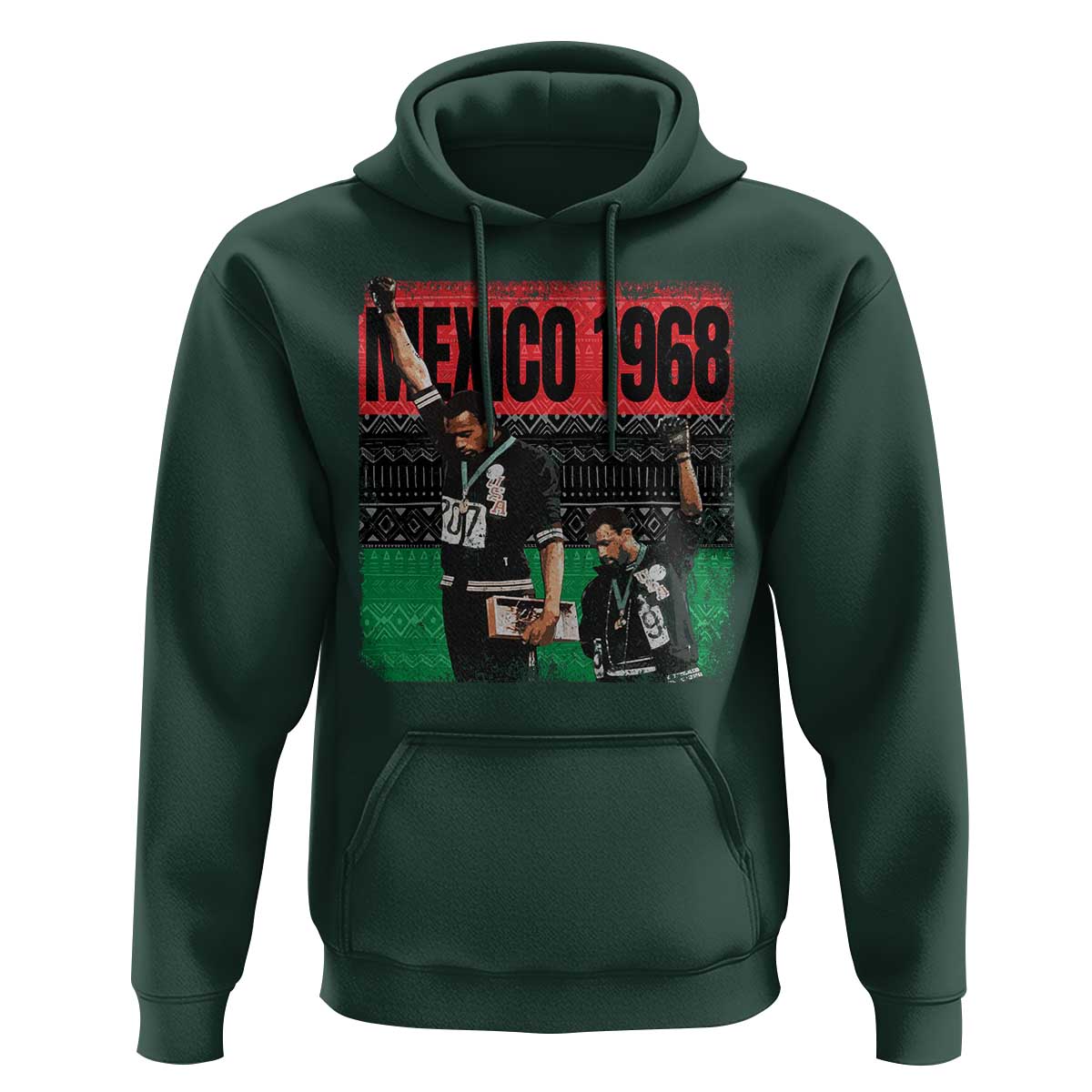 Black Power Salute 1968 Hoodie Black History Month Civil Rights Movement - Wonder Print Shop