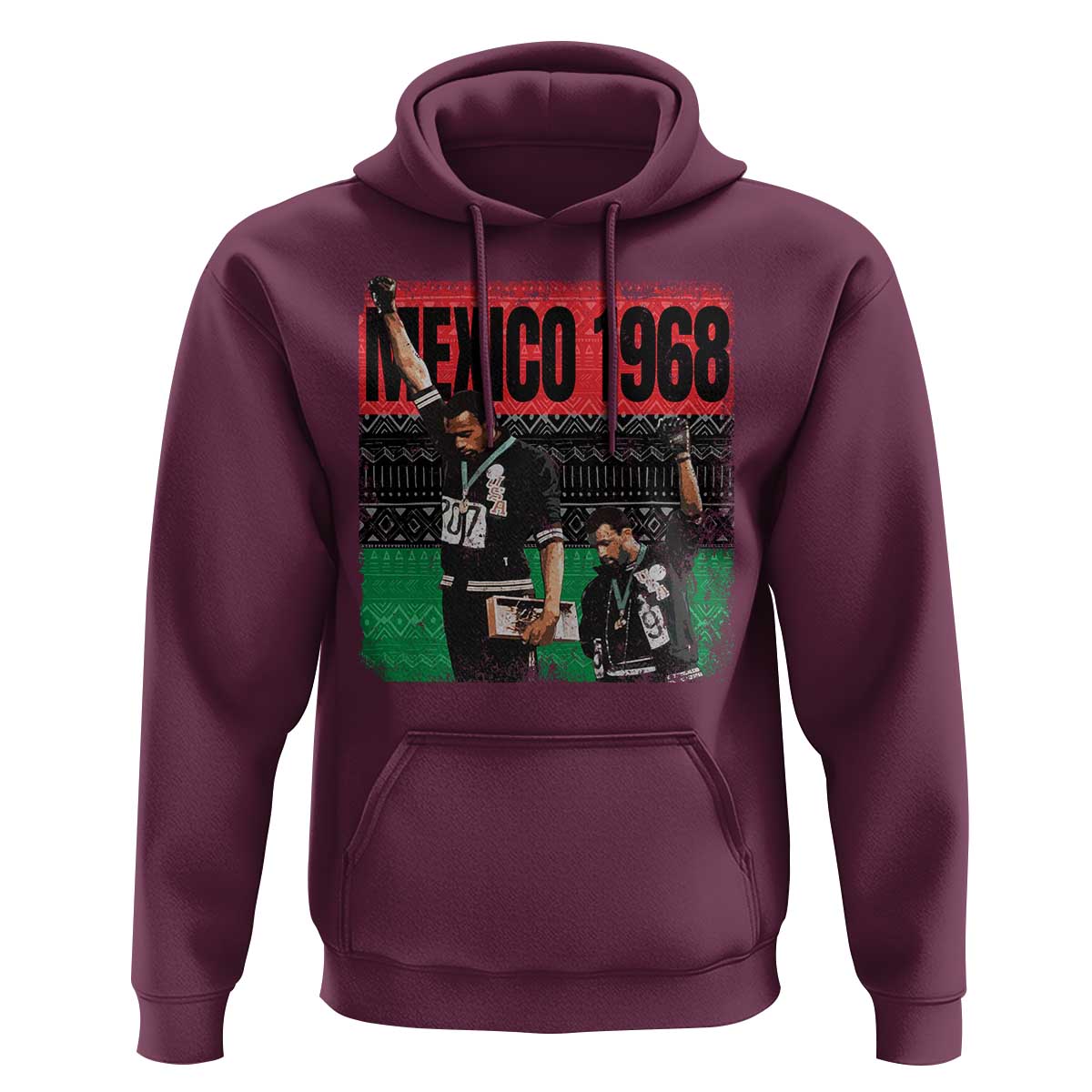 Black Power Salute 1968 Hoodie Black History Month Civil Rights Movement - Wonder Print Shop