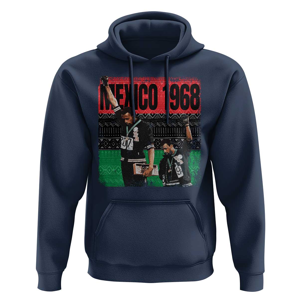 Black Power Salute 1968 Hoodie Black History Month Civil Rights Movement - Wonder Print Shop