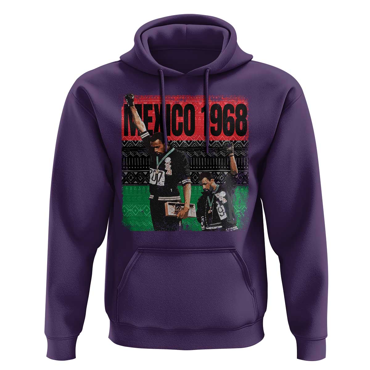 Black Power Salute 1968 Hoodie Black History Month Civil Rights Movement - Wonder Print Shop