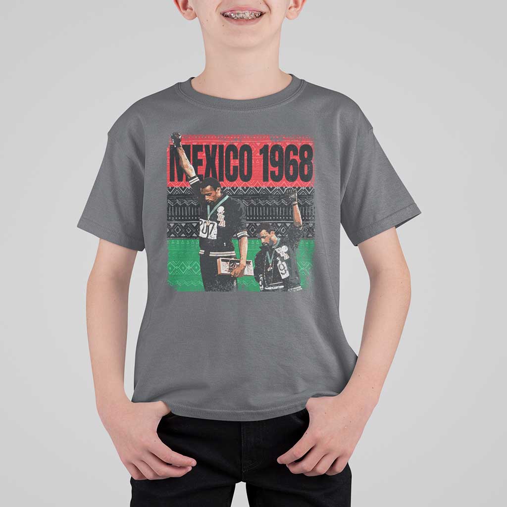Black Power Salute 1968 T Shirt For Kid Black History Month Civil Rights Movement - Wonder Print Shop