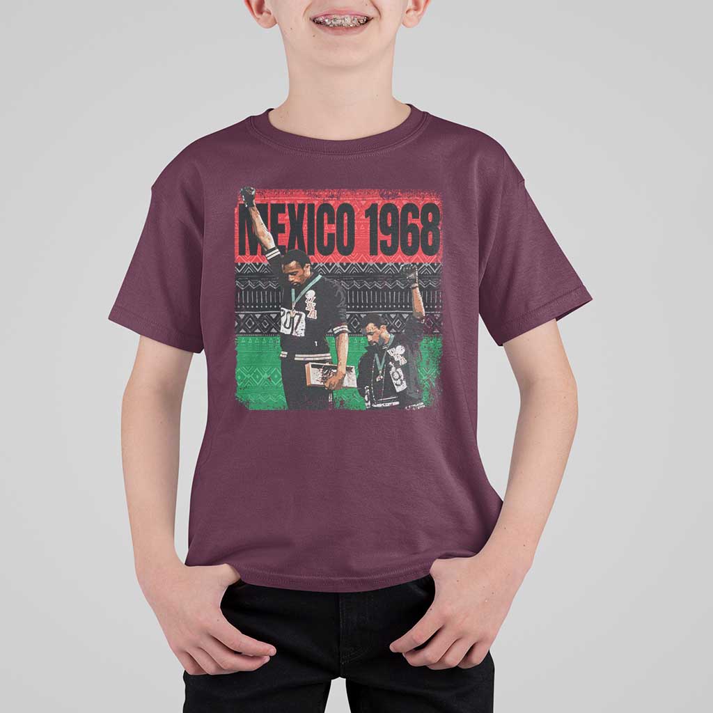 Black Power Salute 1968 T Shirt For Kid Black History Month Civil Rights Movement - Wonder Print Shop
