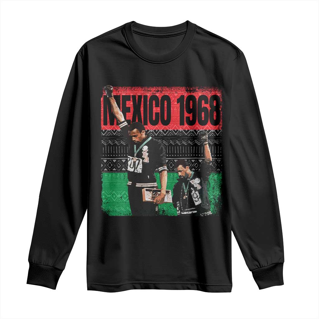 Black Power Salute 1968 Long Sleeve Shirt Black History Month Civil Rights Movement - Wonder Print Shop