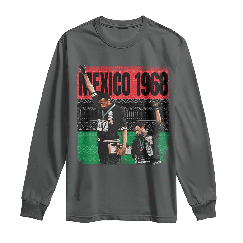 Black Power Salute 1968 Long Sleeve Shirt Black History Month Civil Rights Movement - Wonder Print Shop