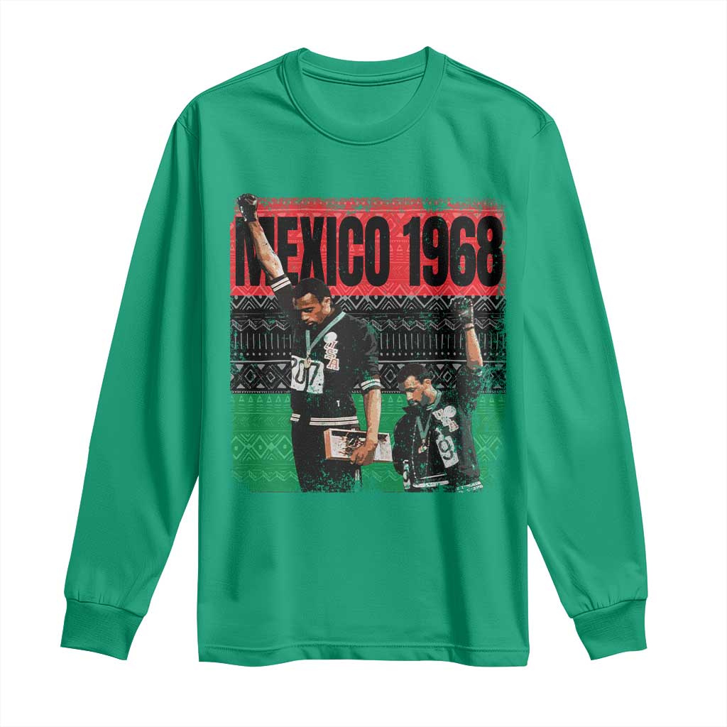 Black Power Salute 1968 Long Sleeve Shirt Black History Month Civil Rights Movement - Wonder Print Shop