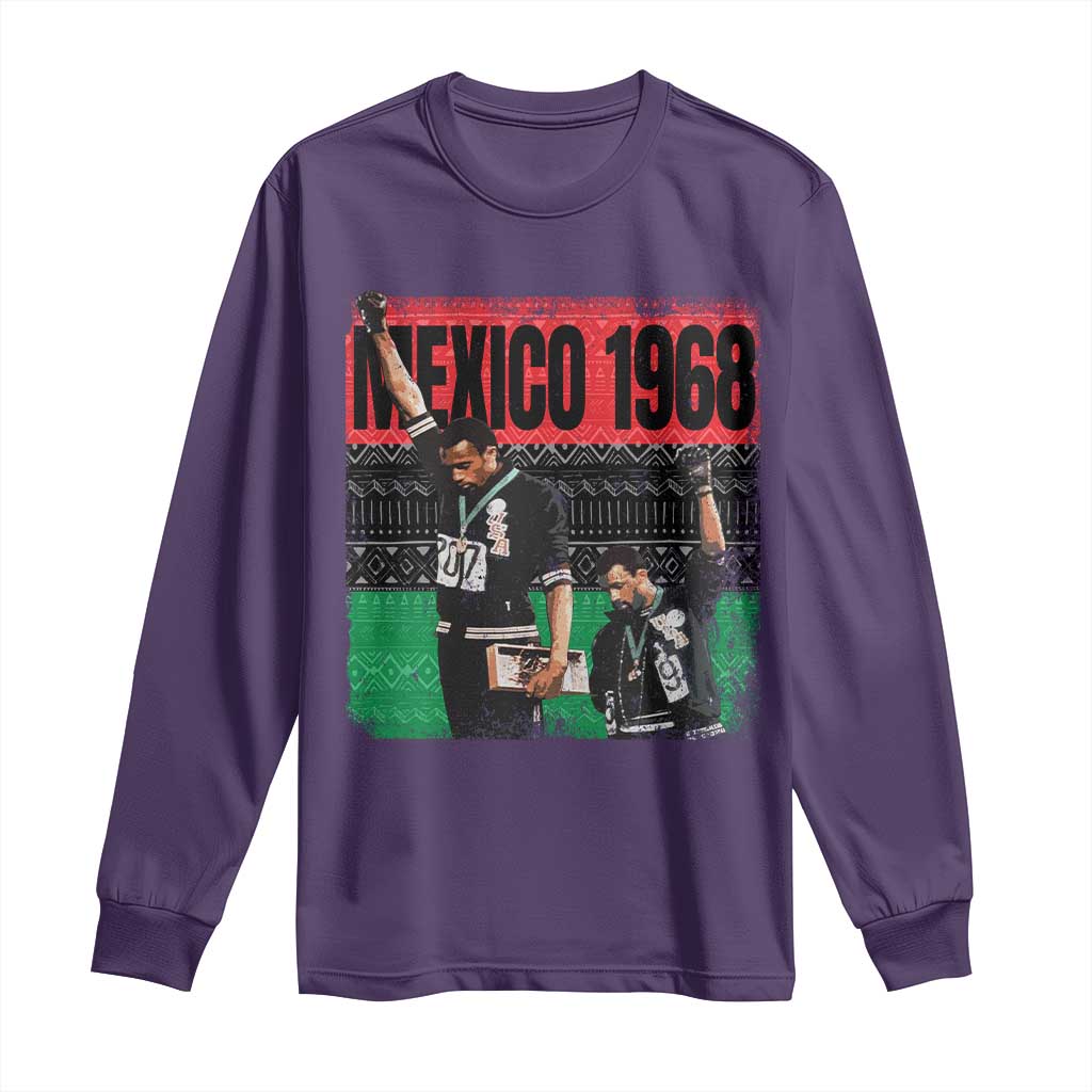 Black Power Salute 1968 Long Sleeve Shirt Black History Month Civil Rights Movement - Wonder Print Shop