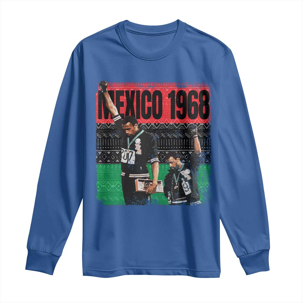 Black Power Salute 1968 Long Sleeve Shirt Black History Month Civil Rights Movement - Wonder Print Shop