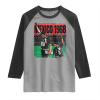 Black Power Salute 1968 Raglan Shirt Black History Month Civil Rights Movement - Wonder Print Shop