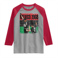 Black Power Salute 1968 Raglan Shirt Black History Month Civil Rights Movement - Wonder Print Shop