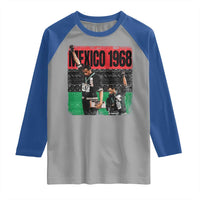 Black Power Salute 1968 Raglan Shirt Black History Month Civil Rights Movement - Wonder Print Shop
