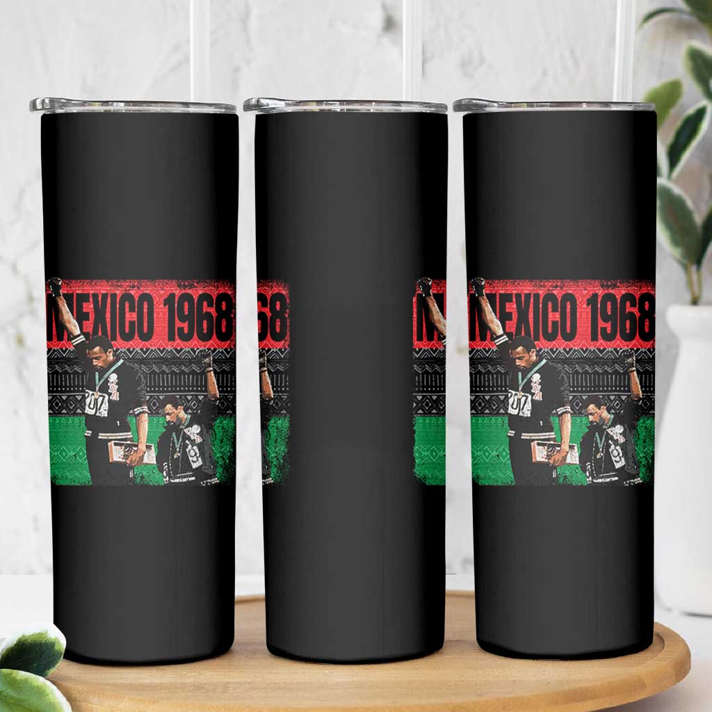Black Power Salute 1968 Skinny Tumbler Black History Month Civil Rights Movement - Wonder Print Shop