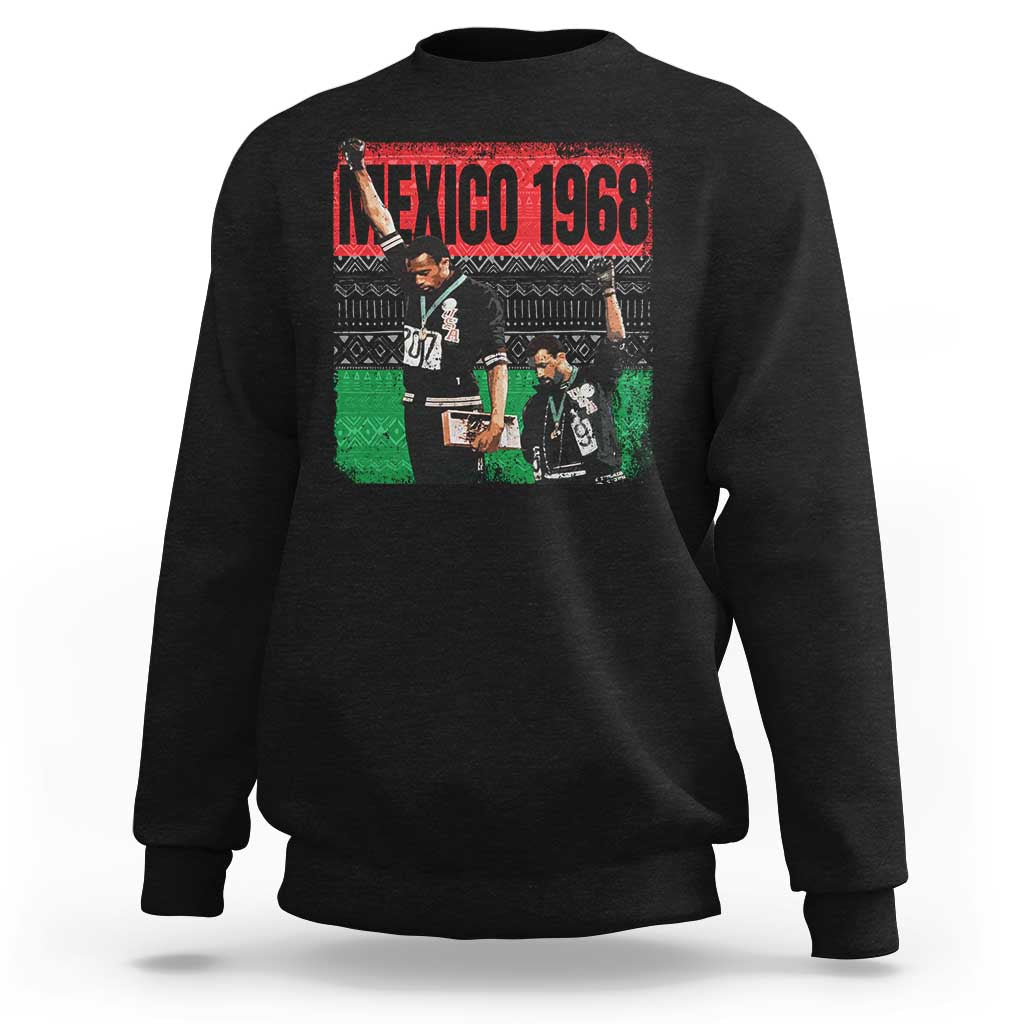 Black Power Salute 1968 Sweatshirt Black History Month Civil Rights Movement - Wonder Print Shop