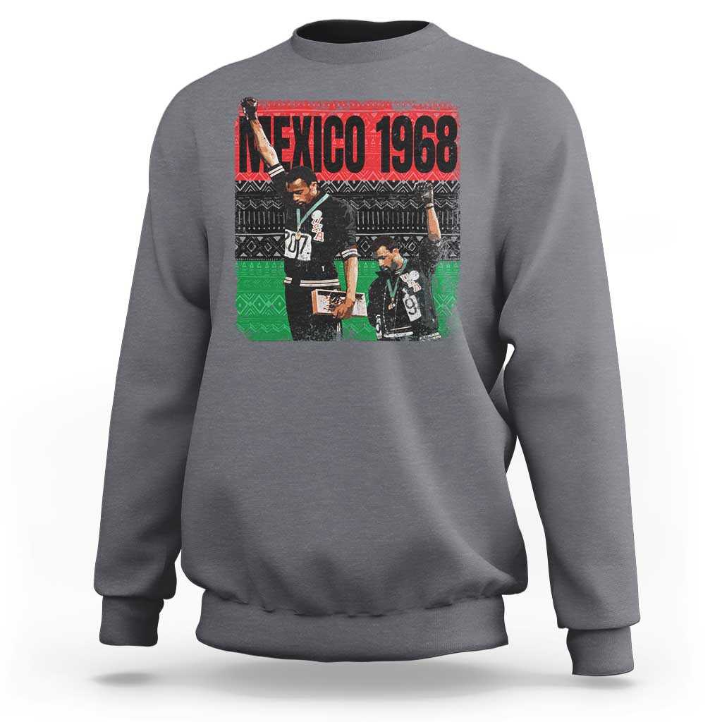 Black Power Salute 1968 Sweatshirt Black History Month Civil Rights Movement - Wonder Print Shop