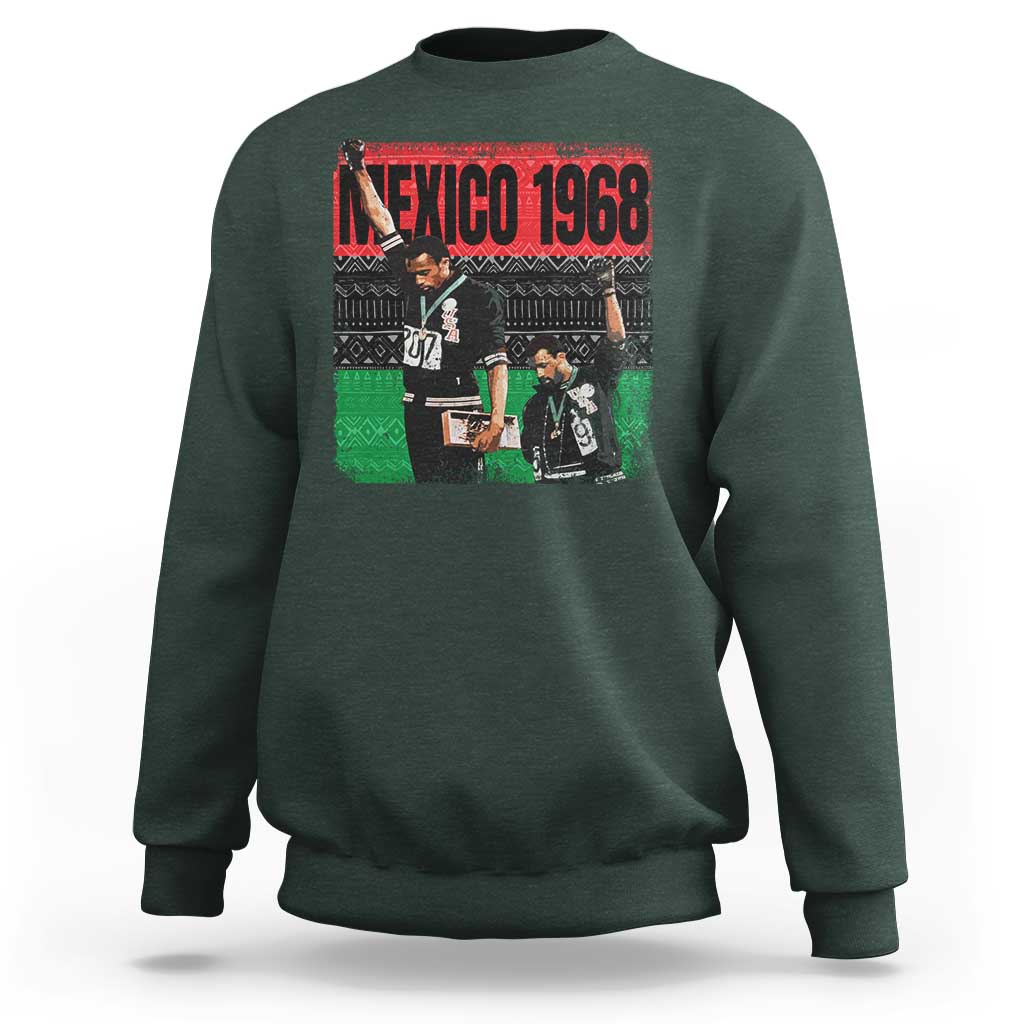 Black Power Salute 1968 Sweatshirt Black History Month Civil Rights Movement - Wonder Print Shop