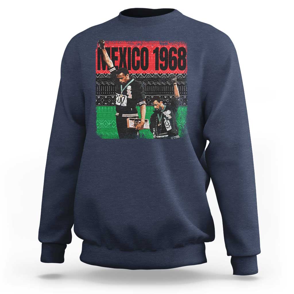 Black Power Salute 1968 Sweatshirt Black History Month Civil Rights Movement - Wonder Print Shop