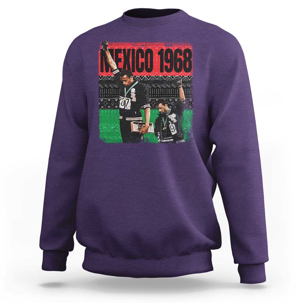 Black Power Salute 1968 Sweatshirt Black History Month Civil Rights Movement - Wonder Print Shop