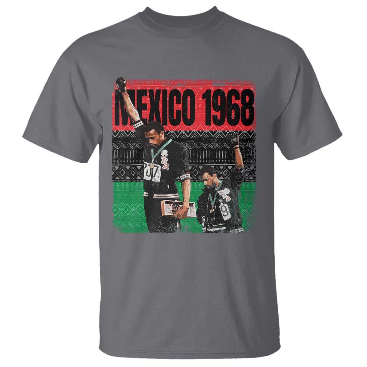 Black Power Salute 1968 T Shirt Black History Month Civil Rights Movement - Wonder Print Shop