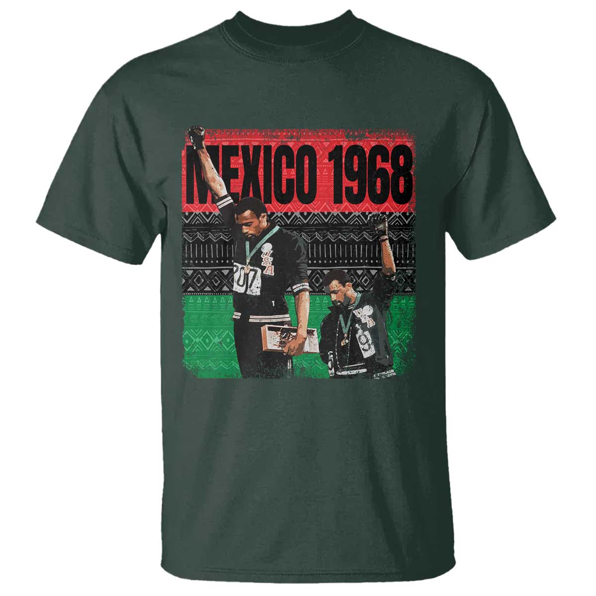 Black Power Salute 1968 T Shirt Black History Month Civil Rights Movement - Wonder Print Shop