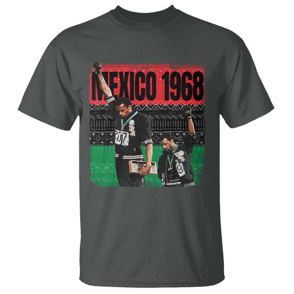 Black Power Salute 1968 T Shirt Black History Month Civil Rights Movement - Wonder Print Shop