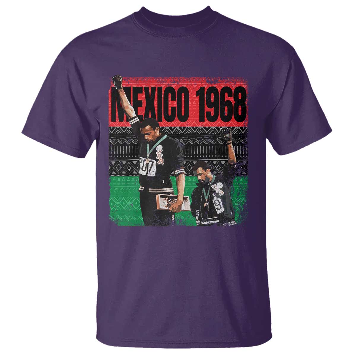 Black Power Salute 1968 T Shirt Black History Month Civil Rights Movement - Wonder Print Shop