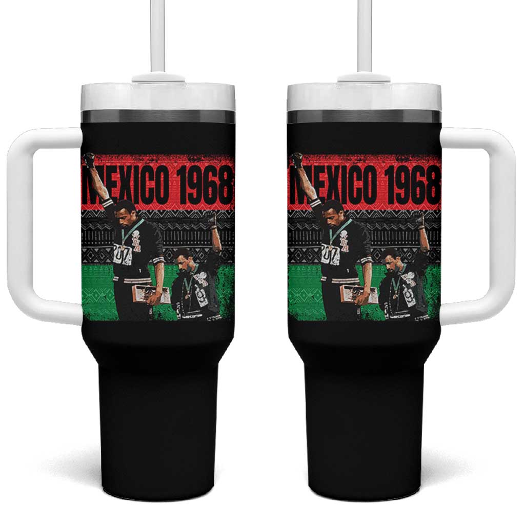 Black Power Salute 1968 Tumbler With Handle Black History Month Civil Rights Movement - Wonder Print Shop